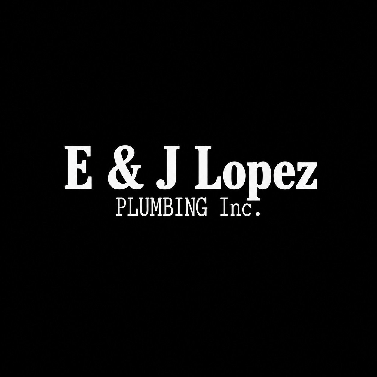 E&J Lopez Plumbing Inc. Official Logo