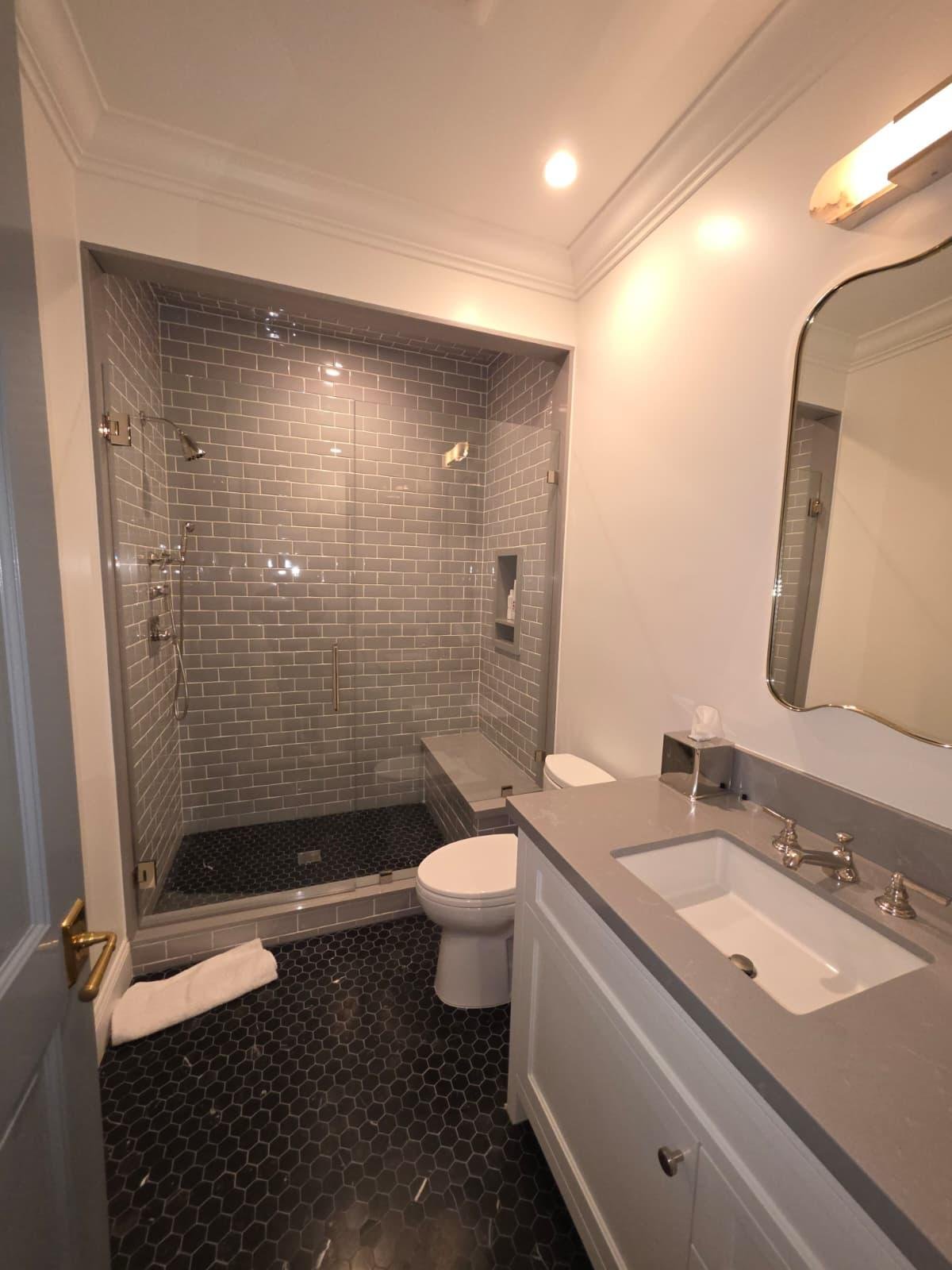 Client portfolio photograph of a bathroom sink and faucet